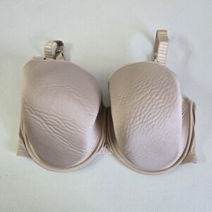 Thirdlove Women Bra 38H Beige 24/7 Classic T Shirt Underwired Strap